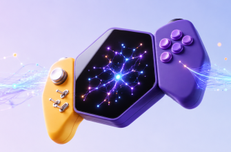 Spielcontroller mit leuchtendem neuronalen Netz als Symbol für Aufmerksamkeitstraining